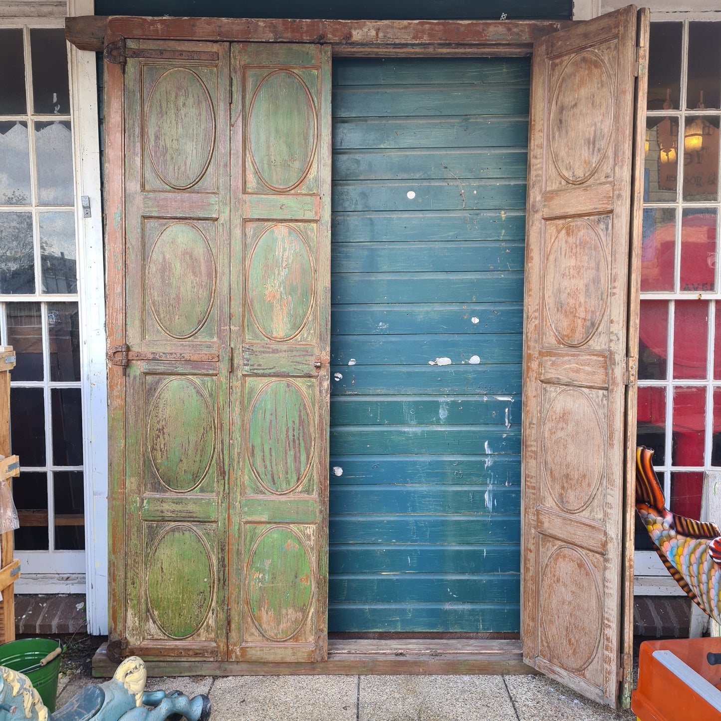 Indian Teak Bi-Fold Doors