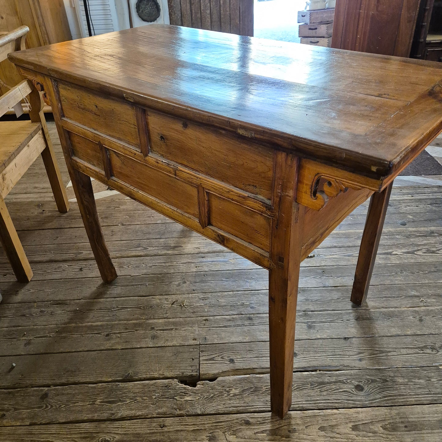 Chinese Elm Side Table