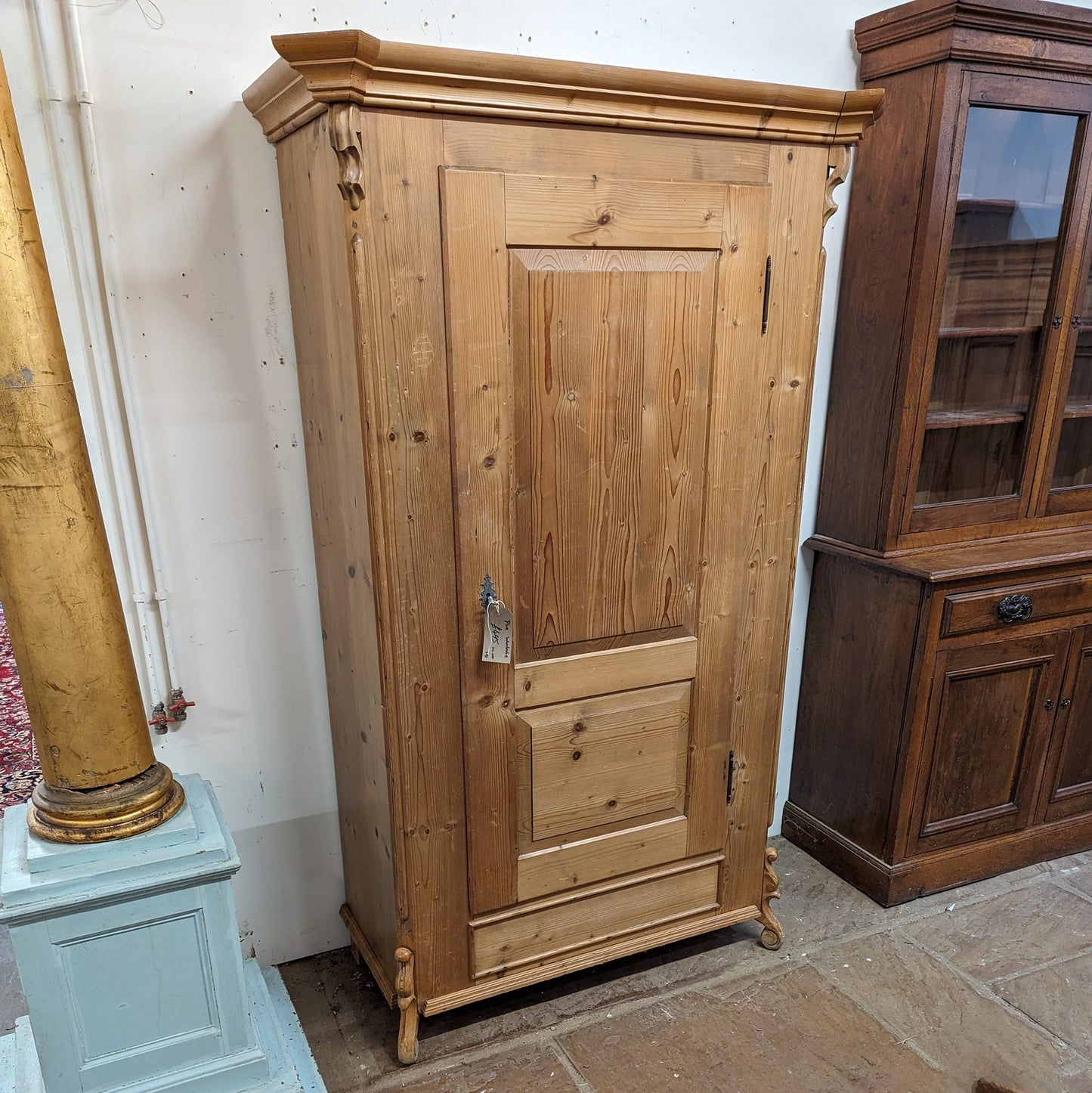 Mid Sized Pine Wardrobe/Linen Cupboard