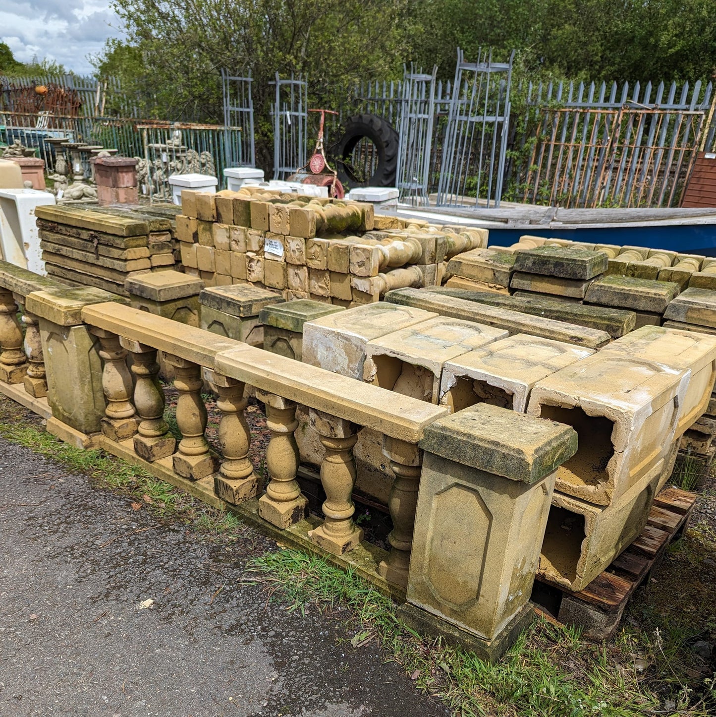 Reclaimed Concrete Balustrade