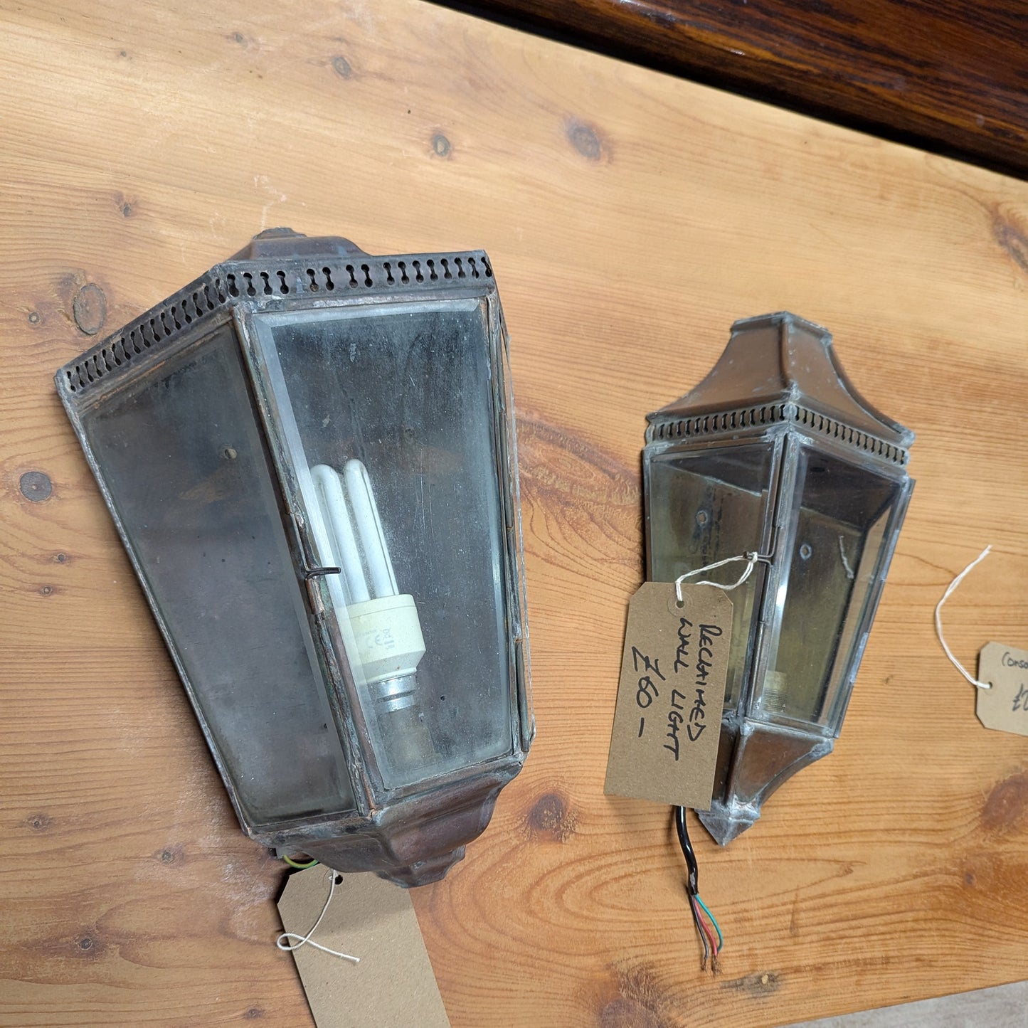 Reclaimed Brass Wall Lights