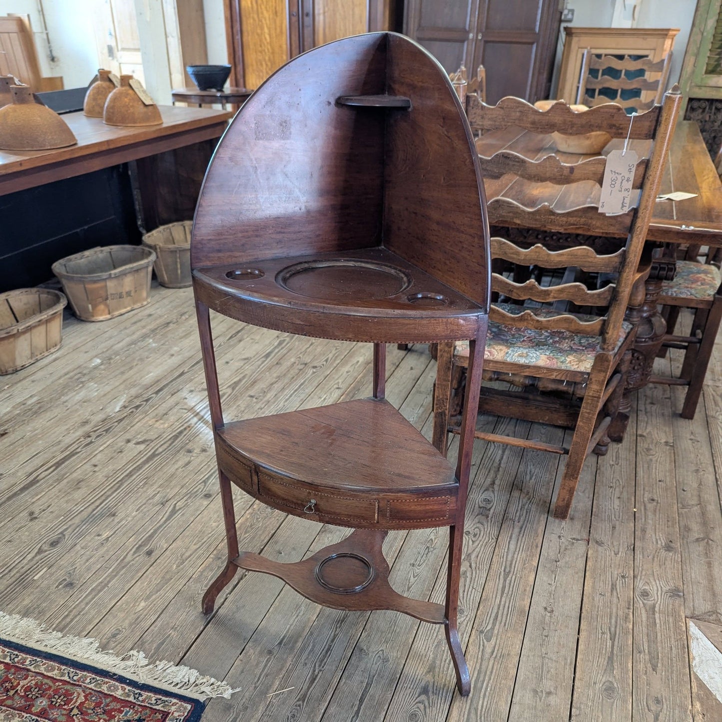 Late Victorian Corner Washstand