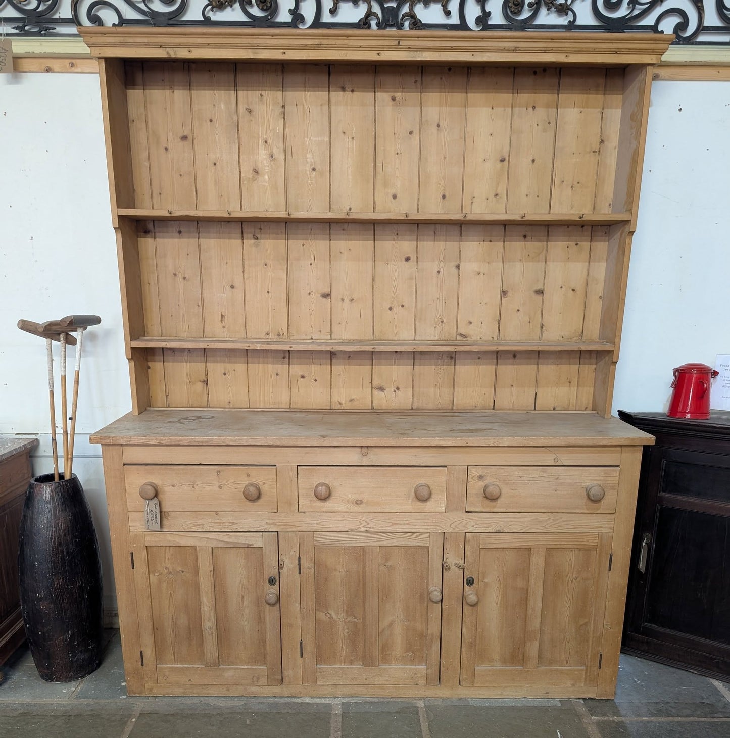 Large Rustic Pine Dresser