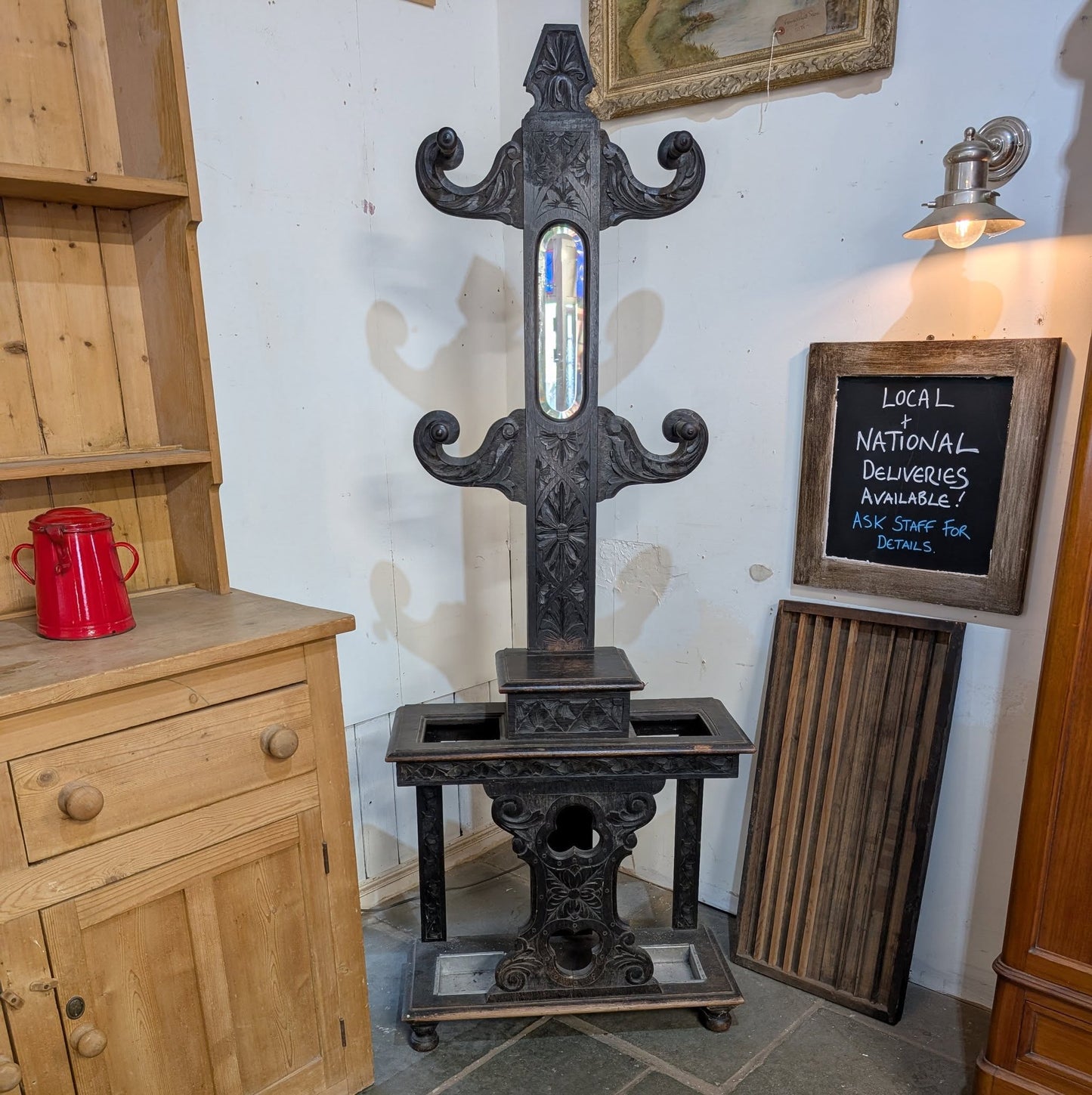 Late 19th Century Gothic Hall Stand