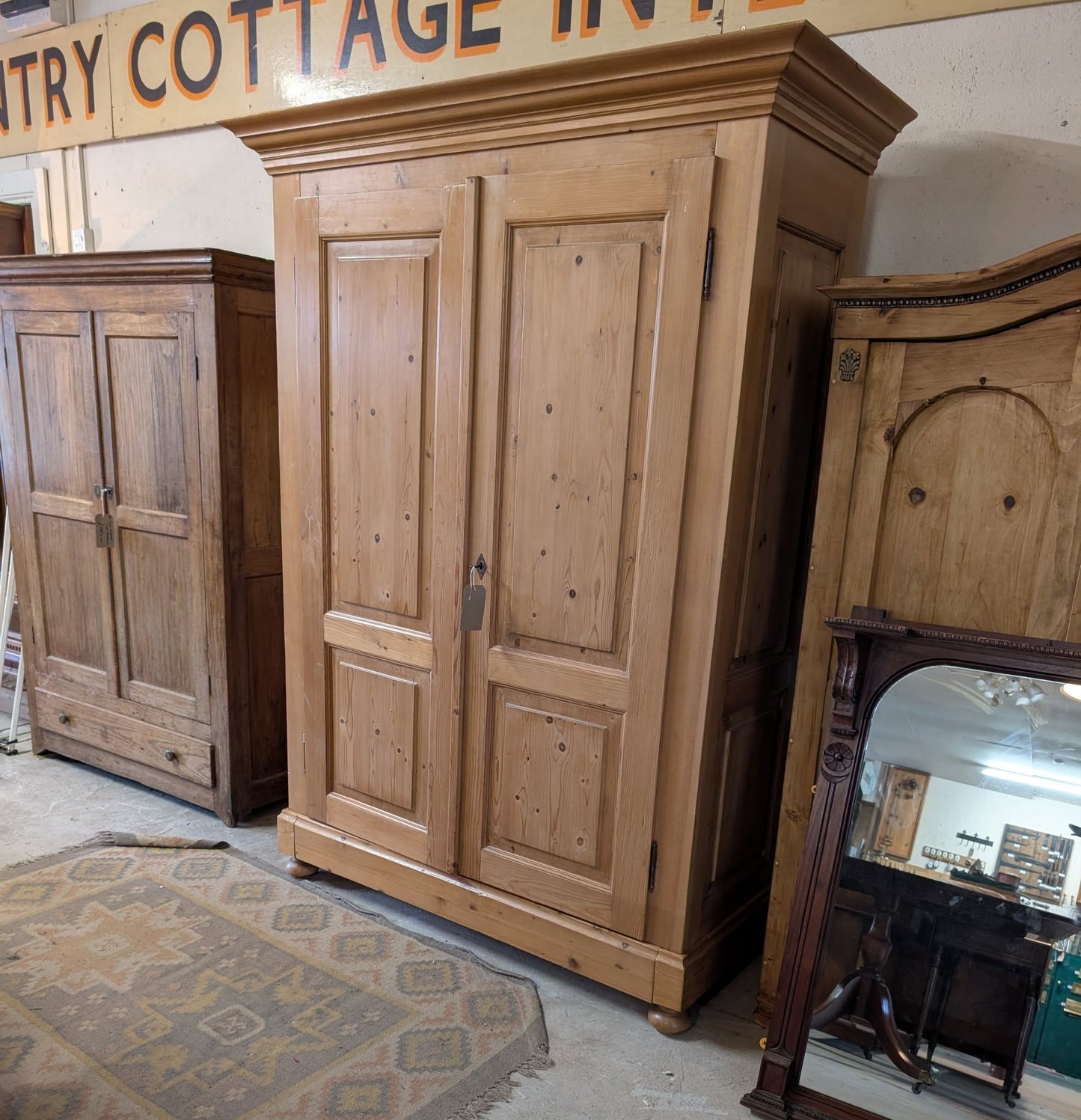 Large Pine Knockdown Wardrobe