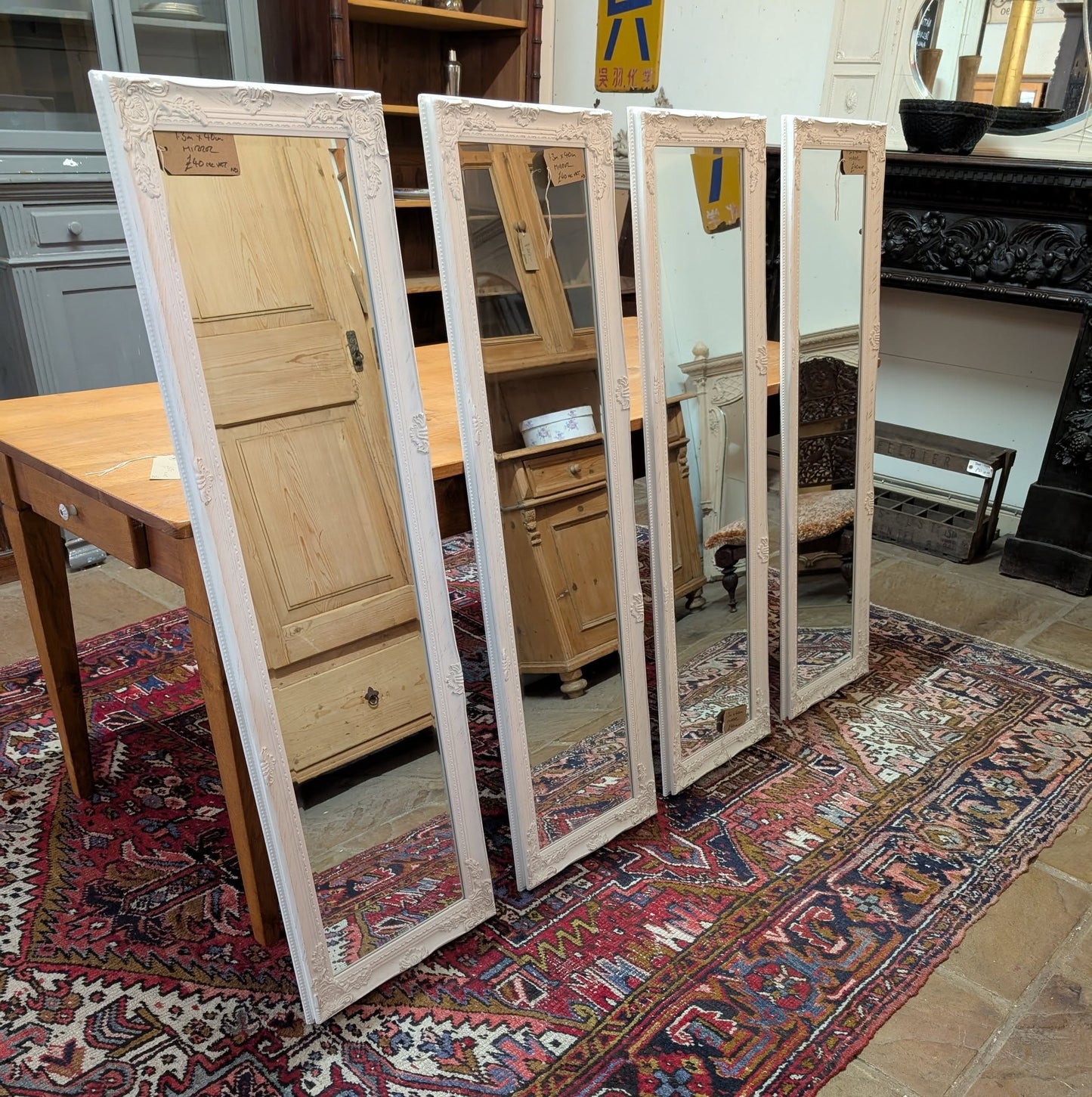 White Painted Reproduction Mirrors