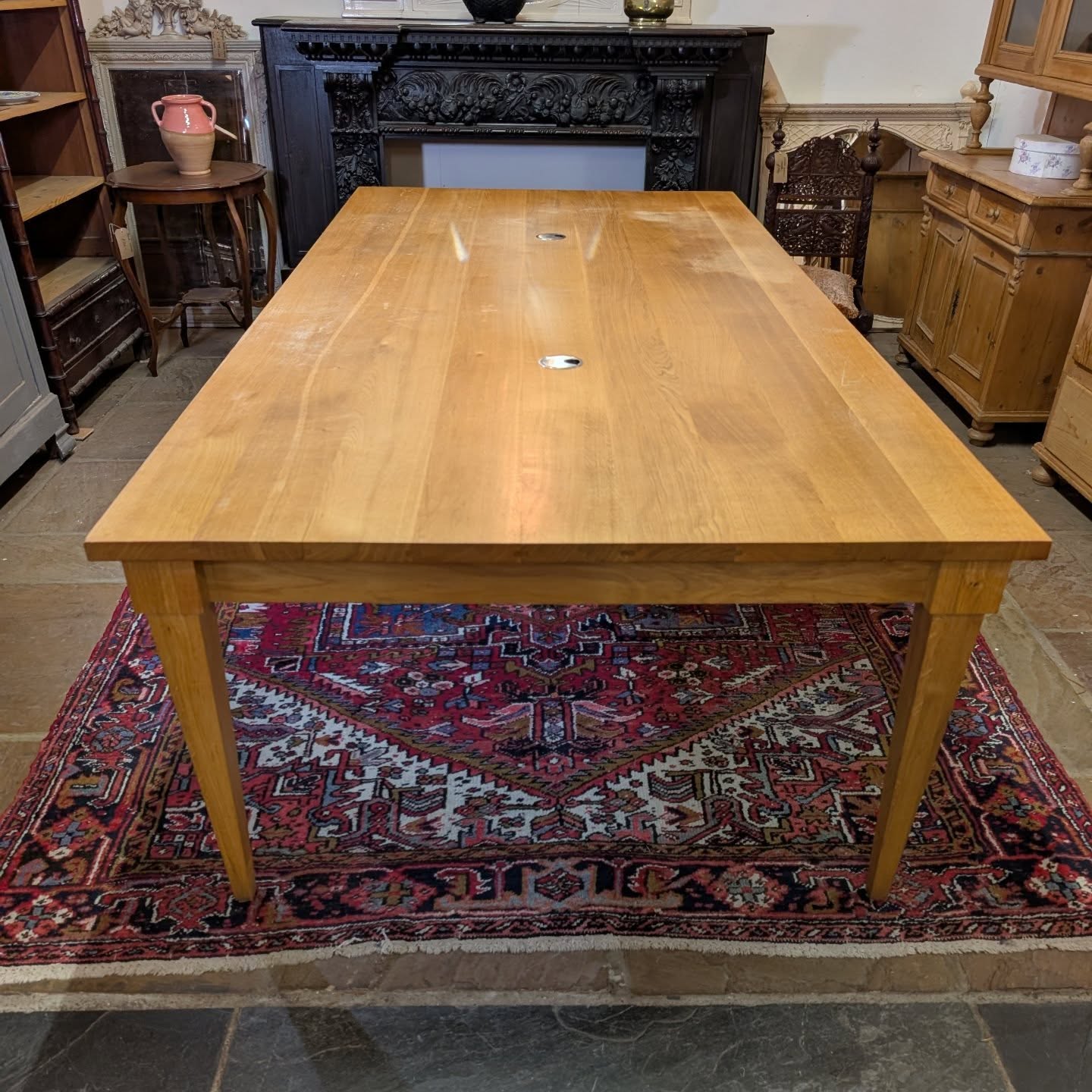 Huge Solid Oak Desk