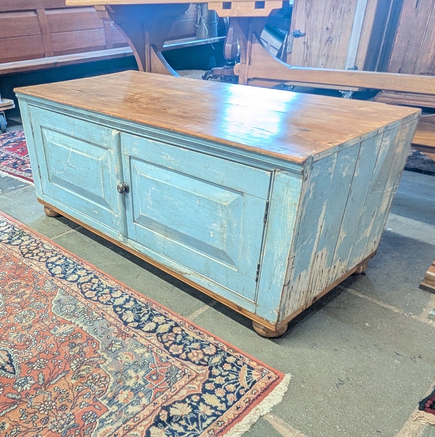 Low Blue Cupboard
