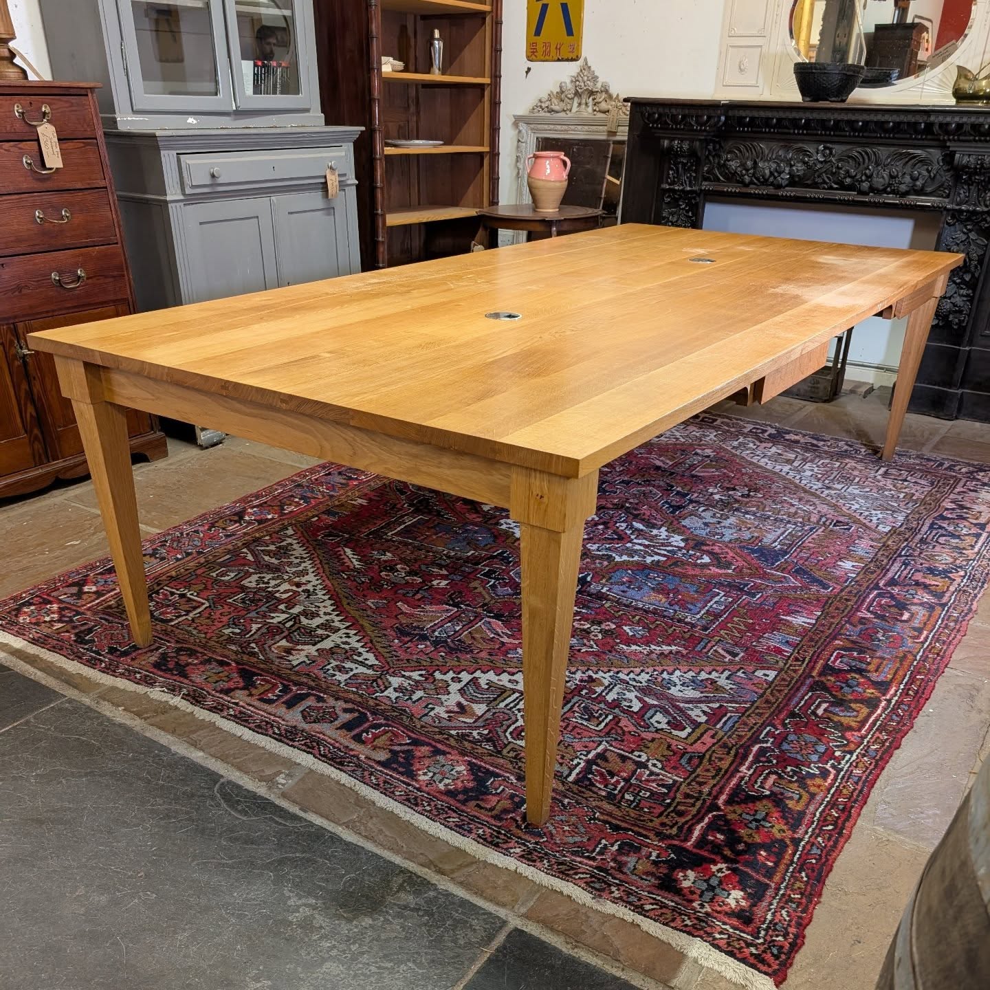 Huge Solid Oak Desk