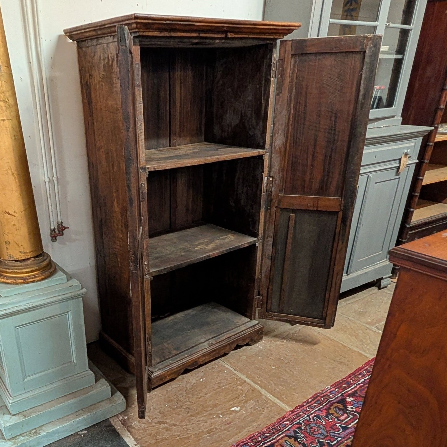 Old Indian Hardwood Cupboard