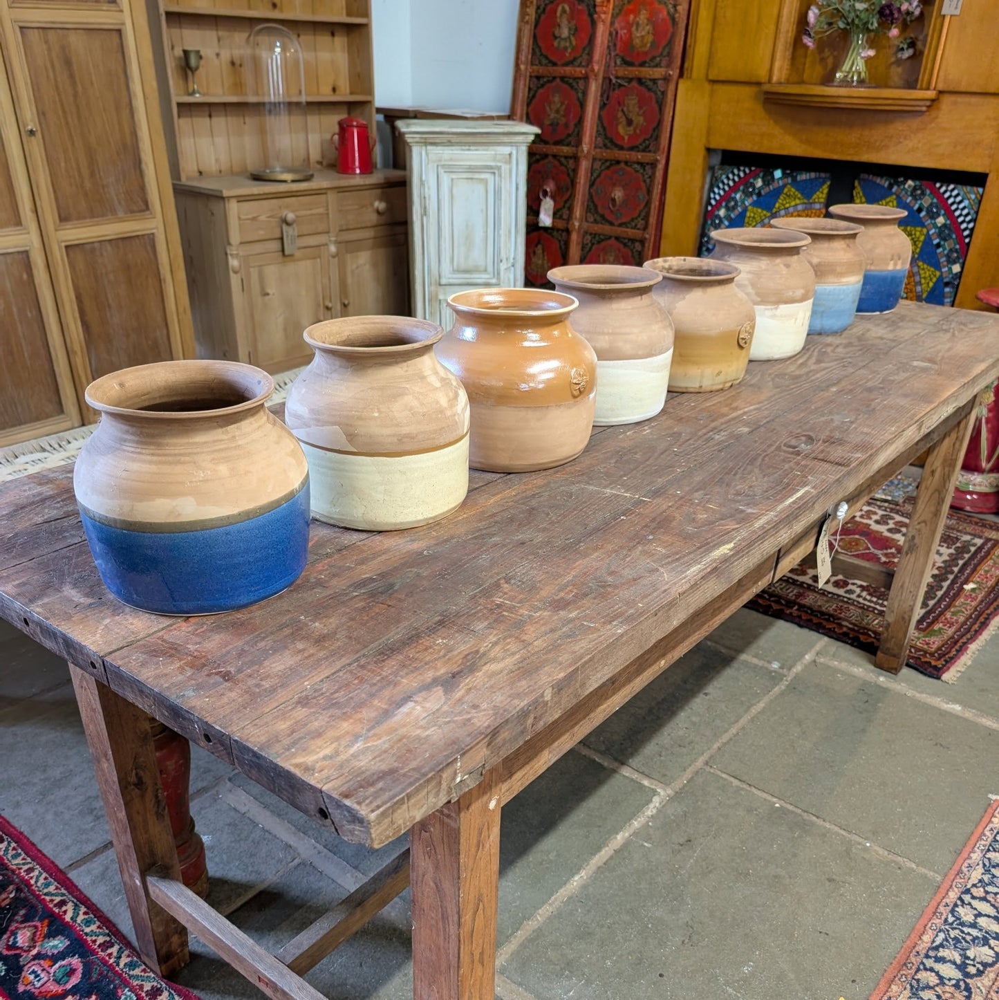 Ceramic Half Glazed 'Honey Pots'