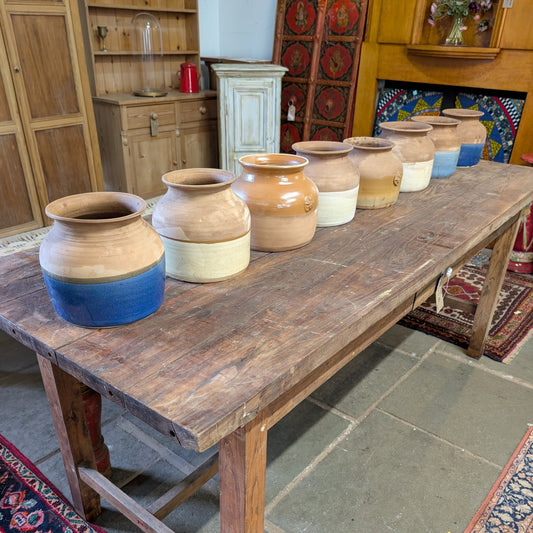 Ceramic Half Glazed 'Honey Pots'