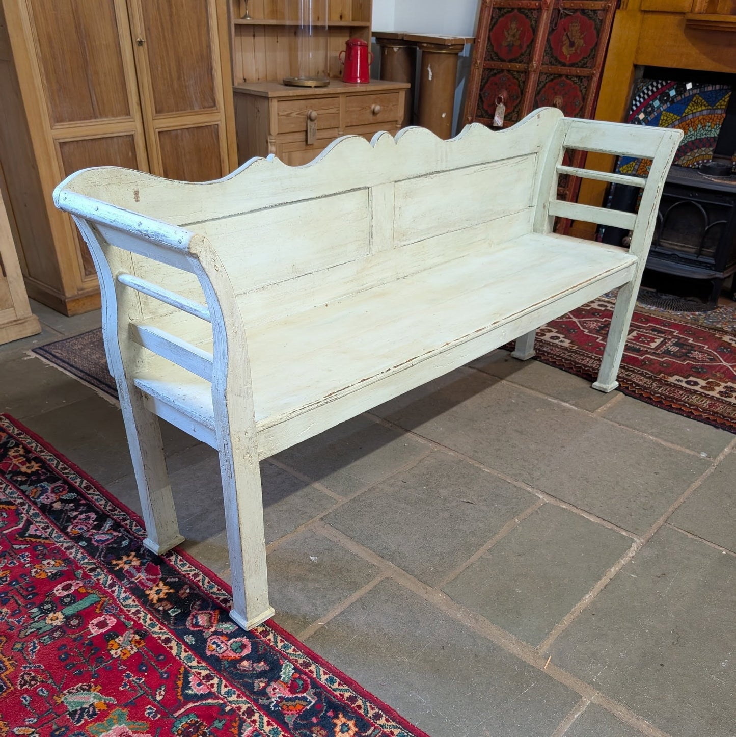 Pale Green Hungarian Bench