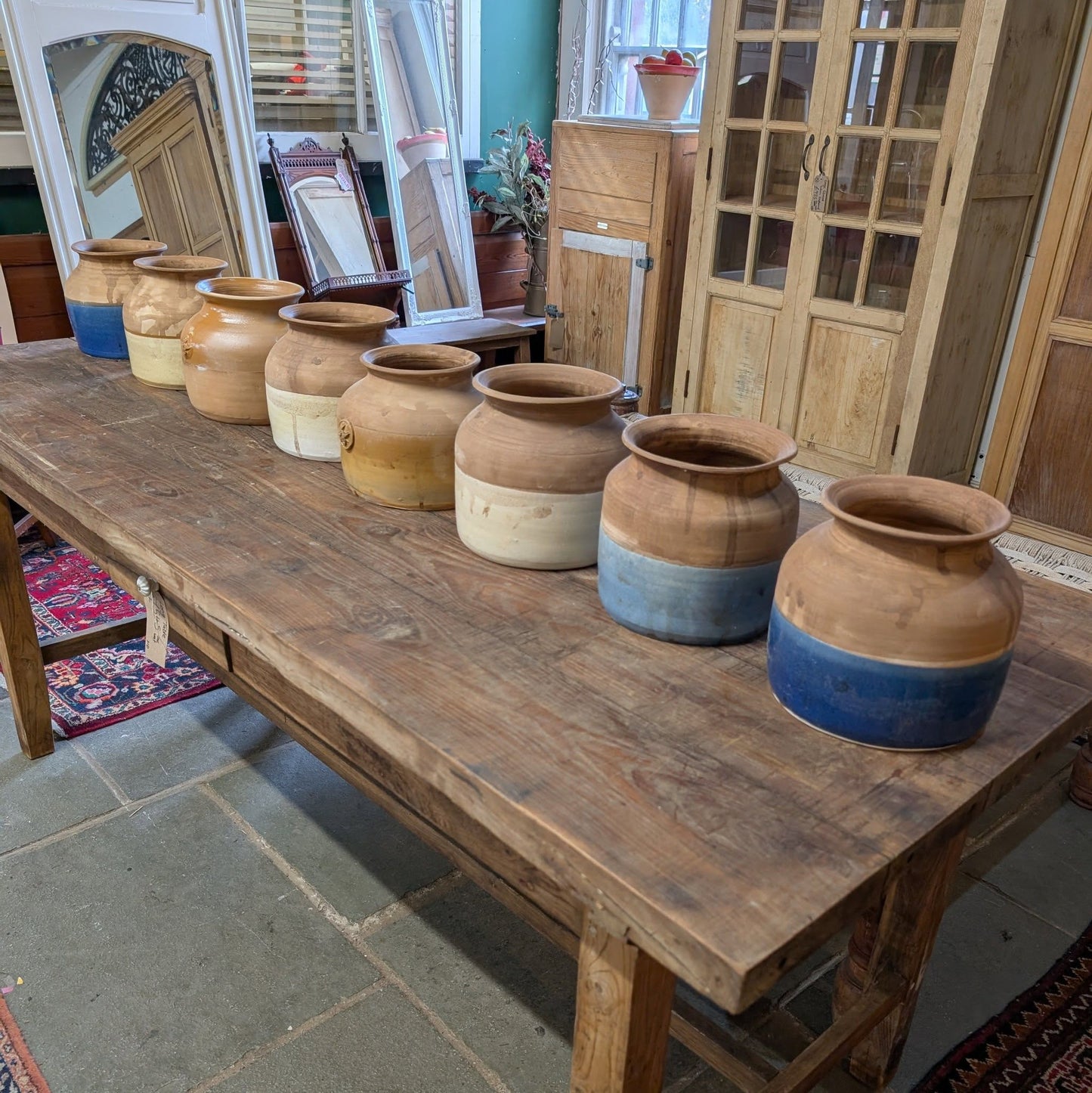 Ceramic Half Glazed 'Honey Pots'