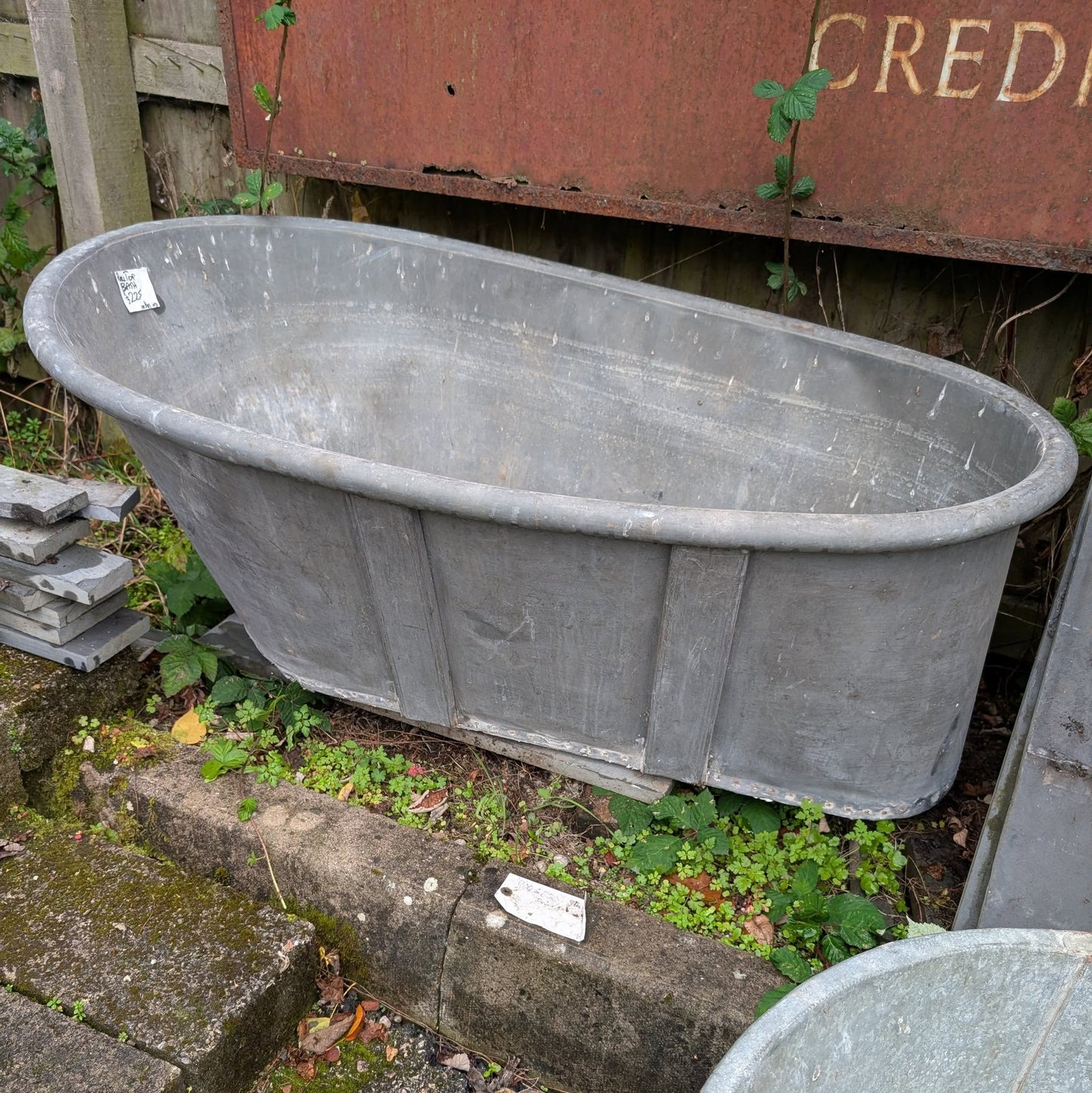 Antique Zinc Bath