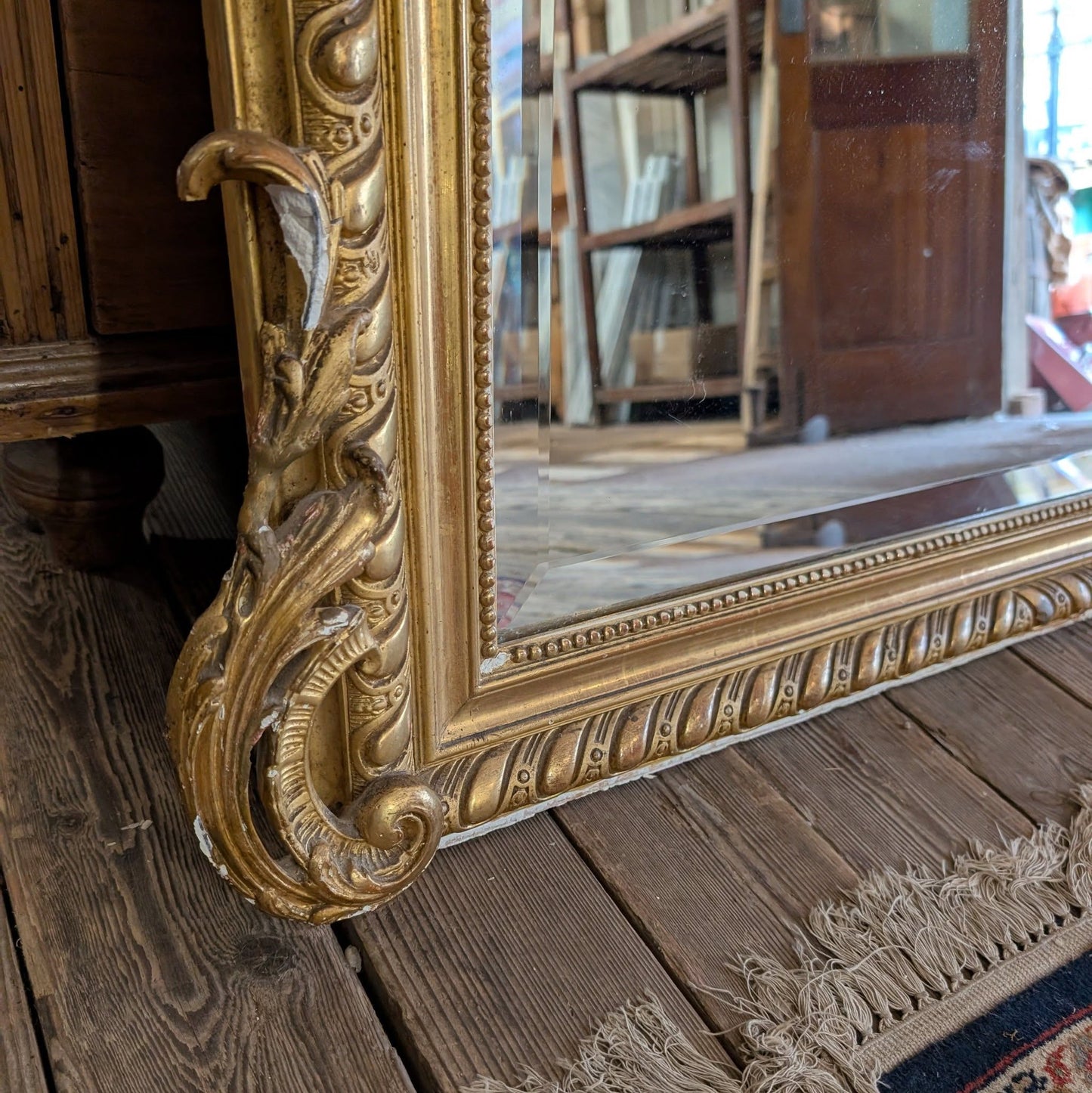 Large Antique Mirror