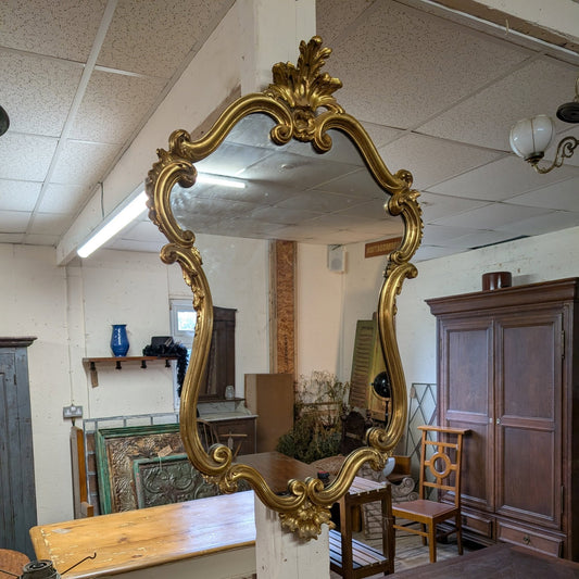 Modern Shaped Gilt Mirror