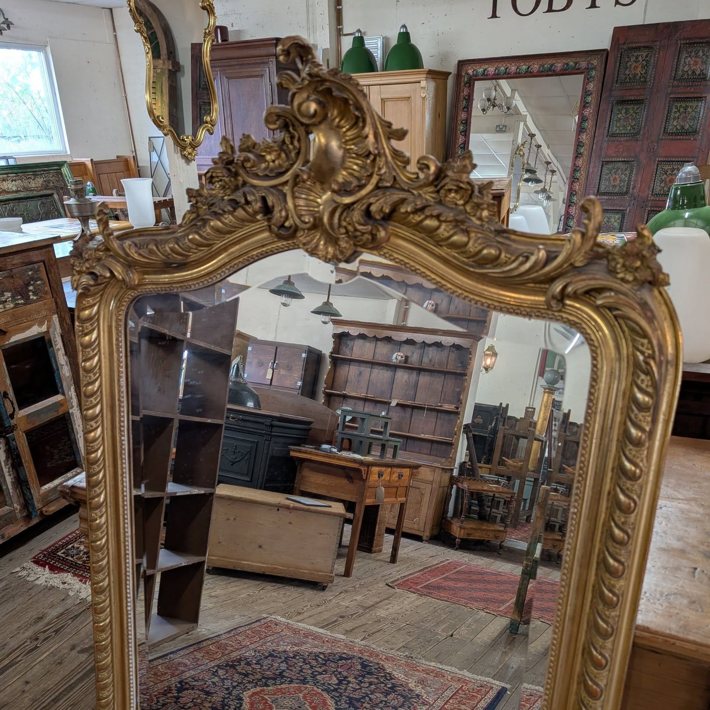 Large Antique Mirror