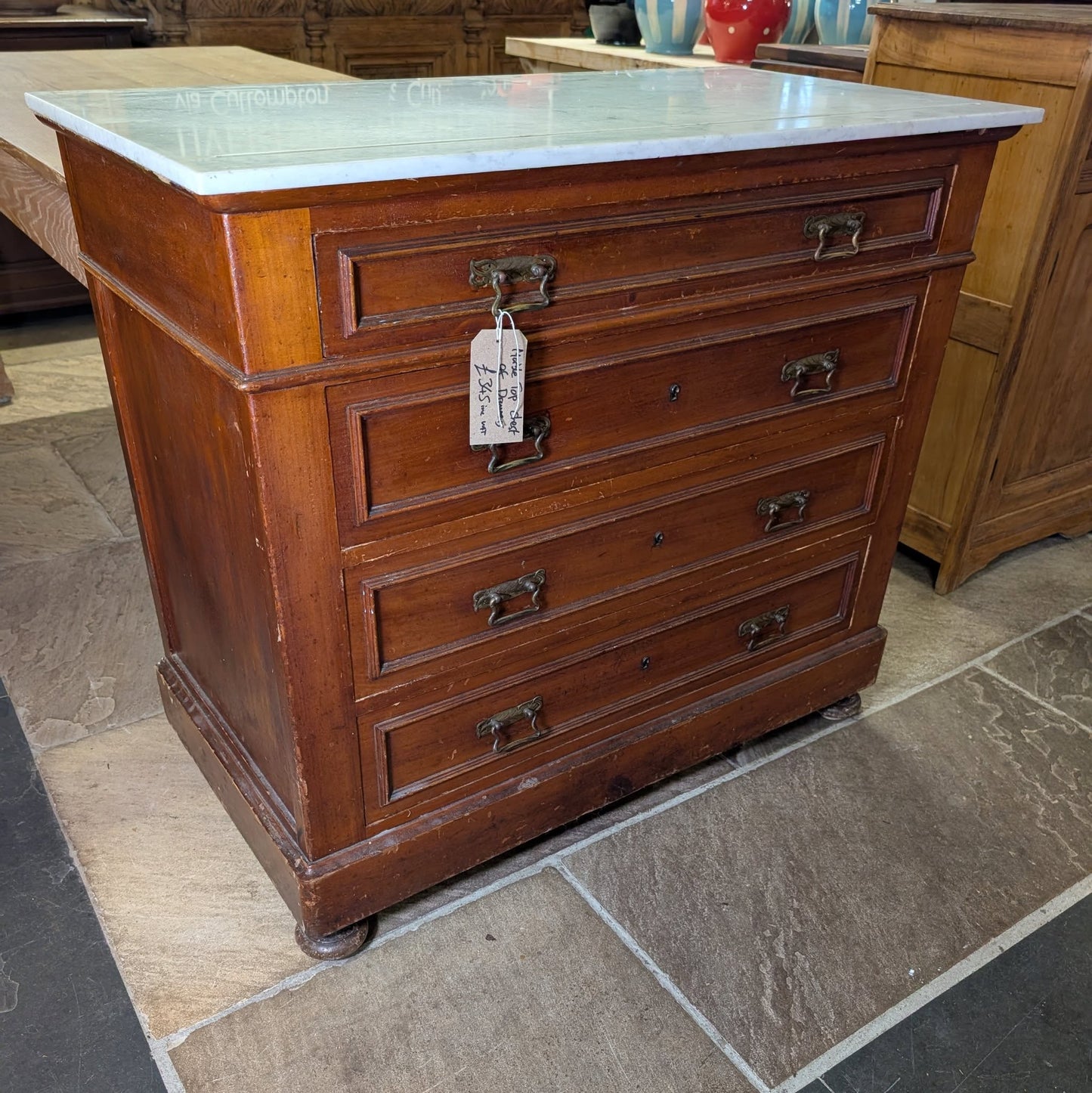 Marble Top French Chest of Drawers