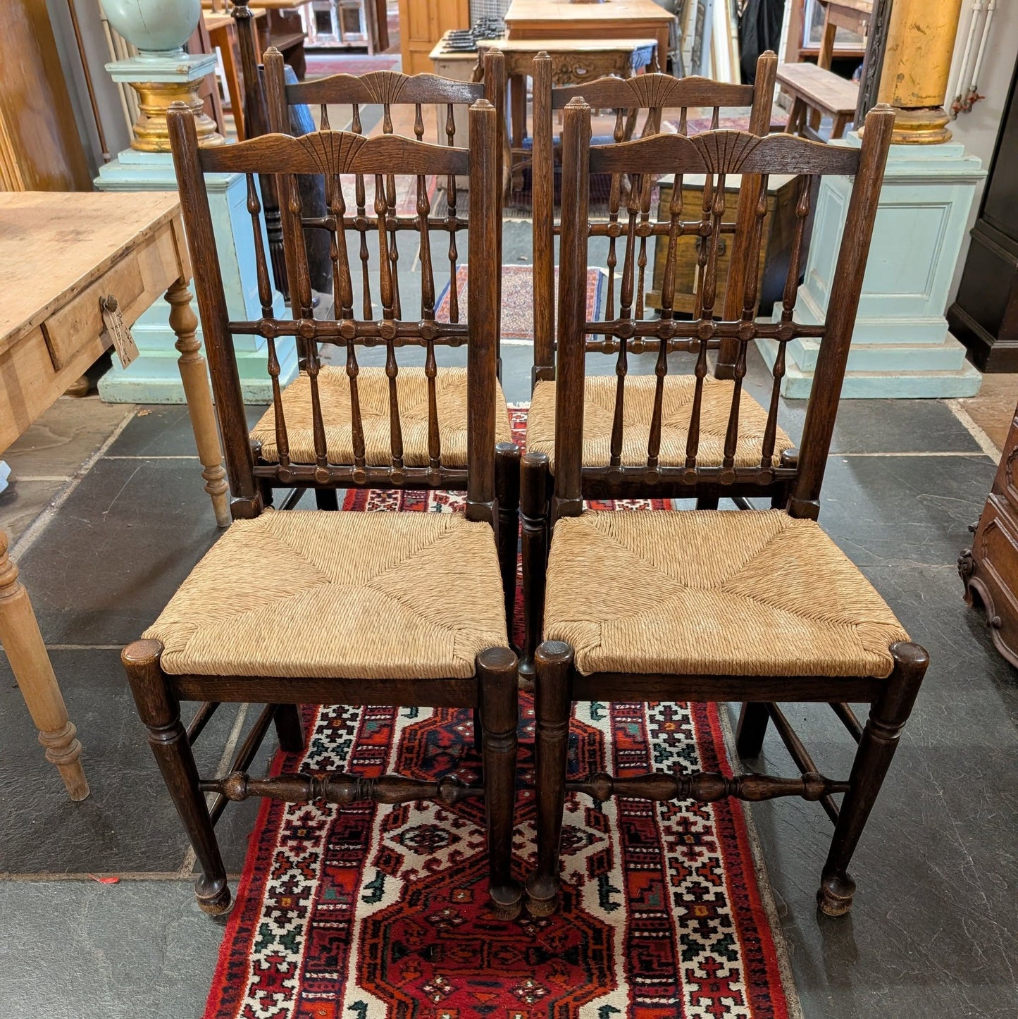 Set of 4 Rattan Chairs