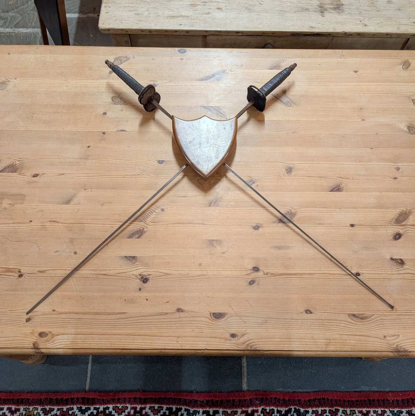 Pair of Wall Mounted Fencing Foils