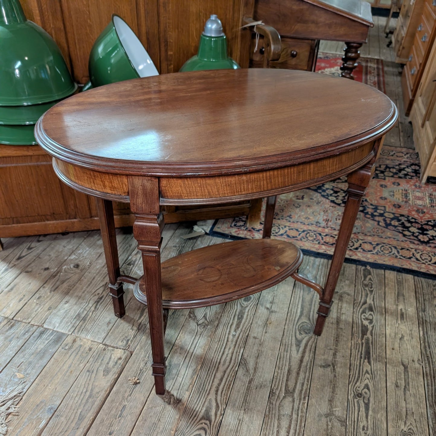 Oval Mahogany Lamp Table