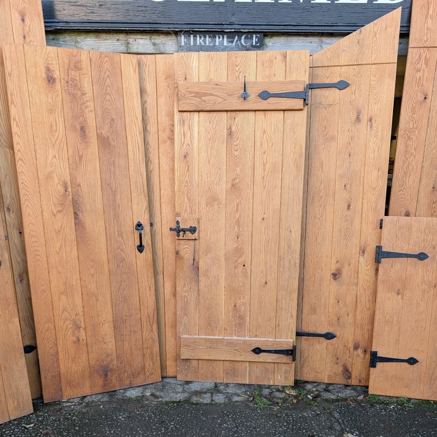 Solid Oak Ledged Doors