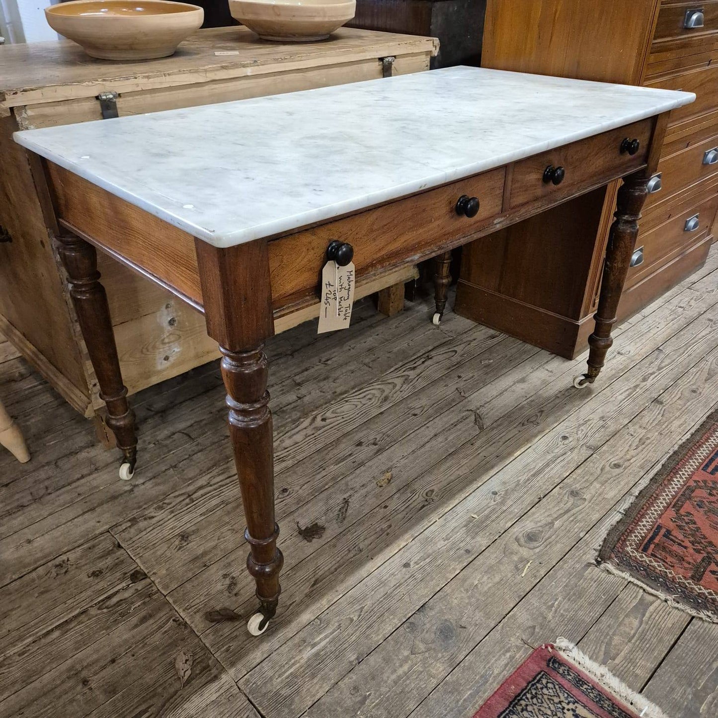 Marble Topped Sidetable