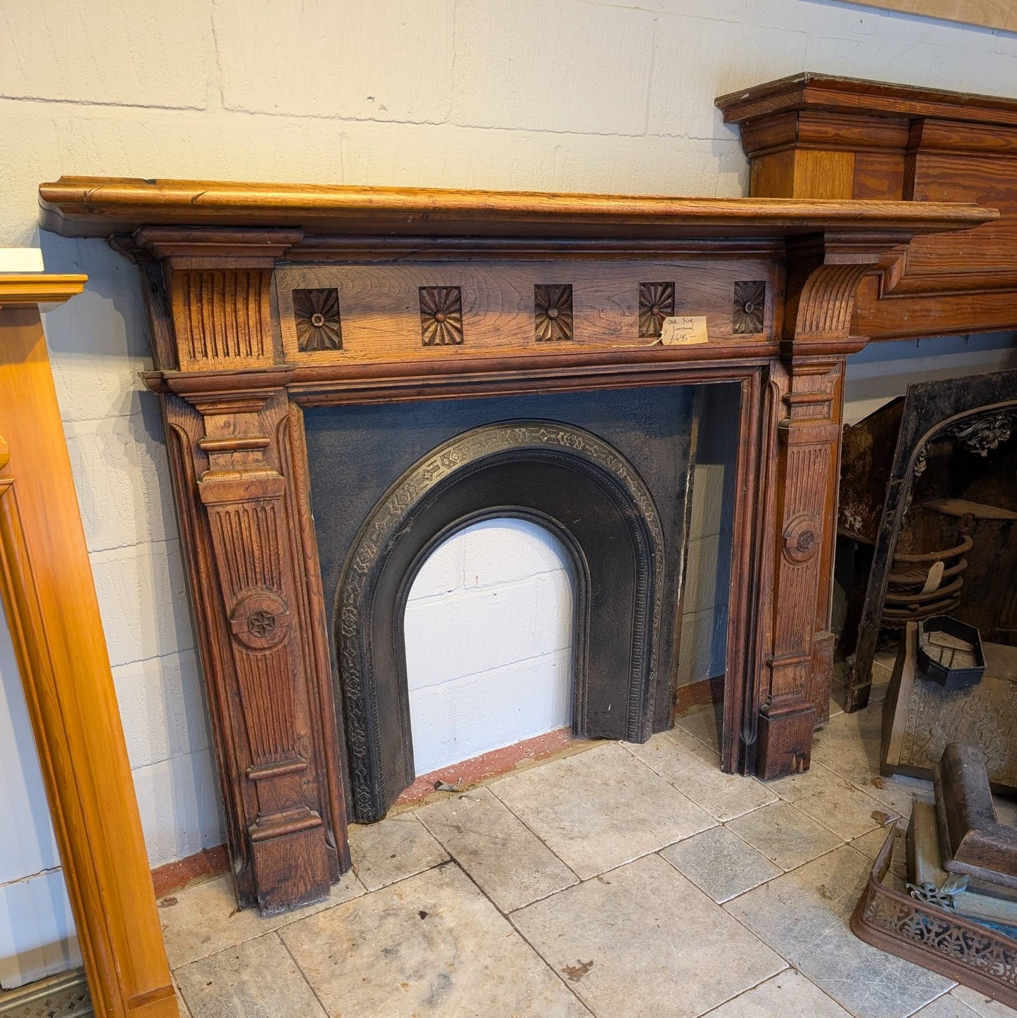 Antique Oak Fire Surround