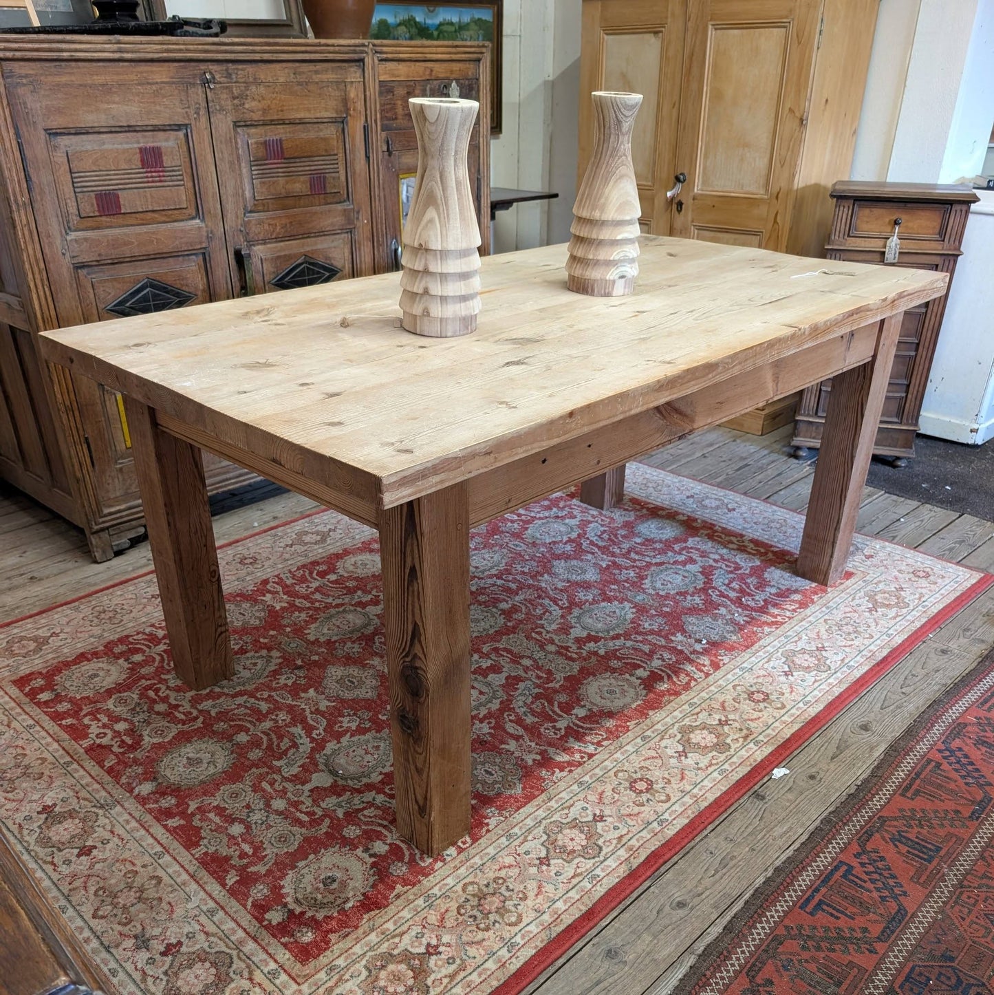 Chunky Pine Farmhouse Table