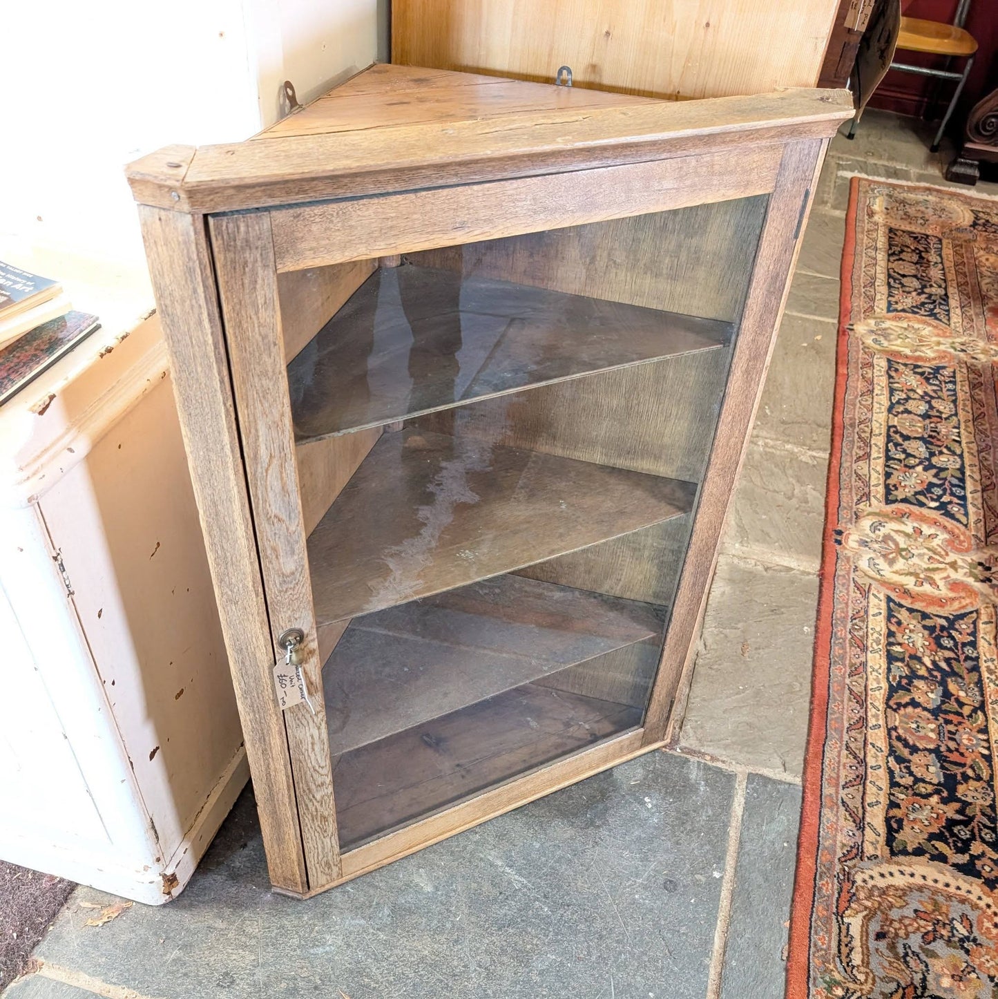 Rustic Corner Cupboard