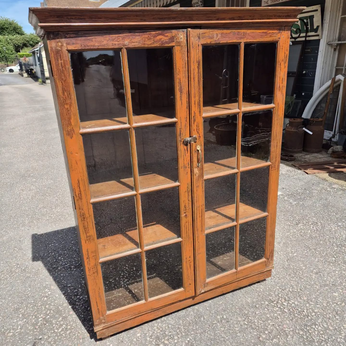 Indian Glazed Cabinet