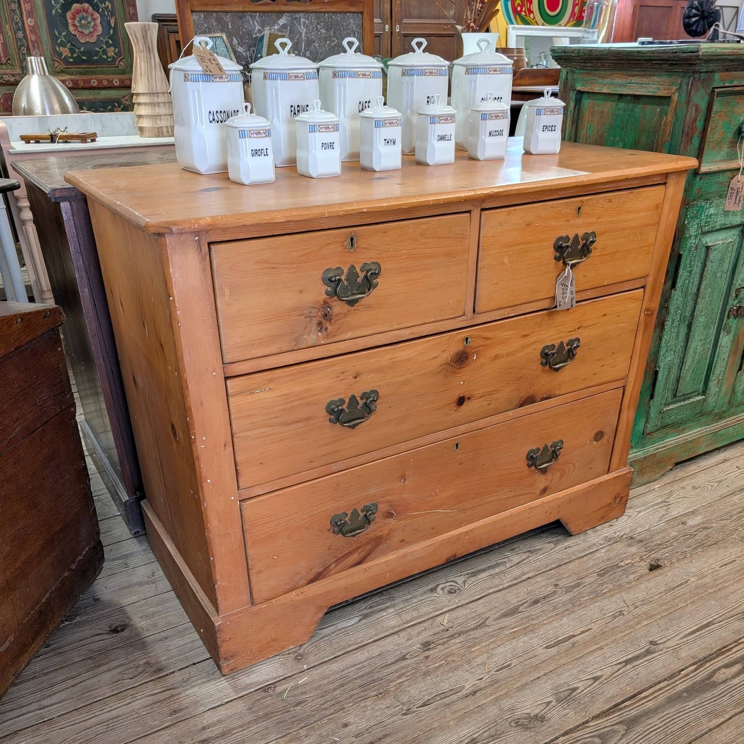 Mid Sized Pine Chest of Drawers