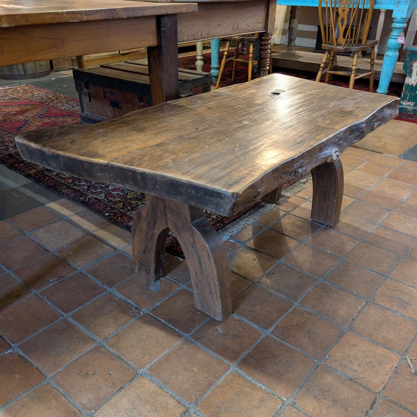 Chunky Rustic Oak Coffee Table