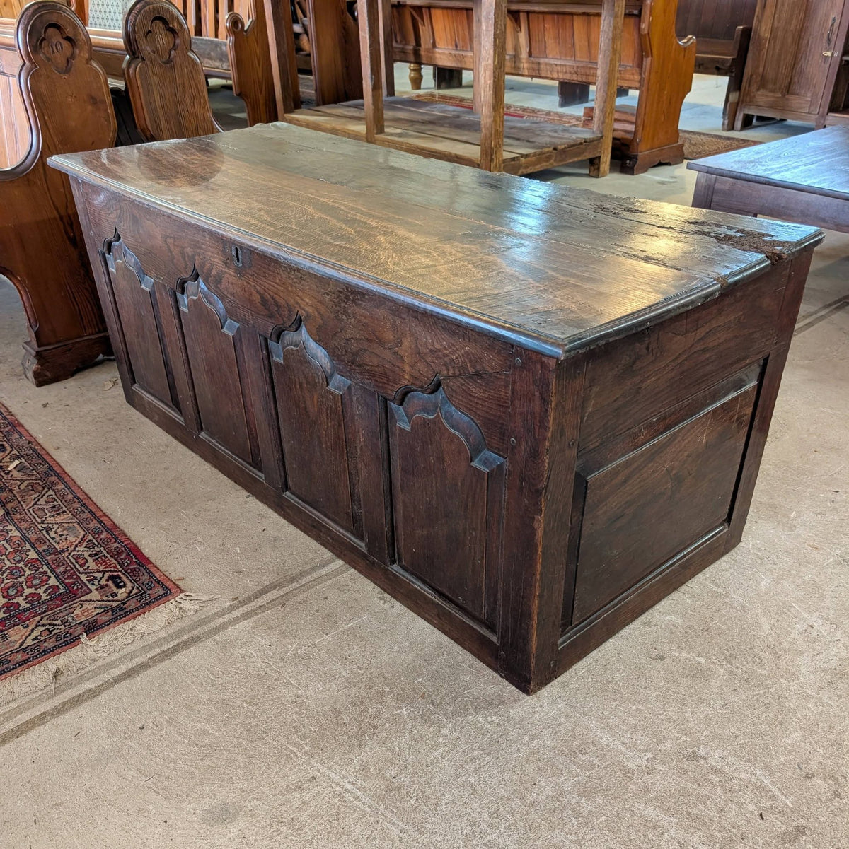Early 19th Century Oak Coffer