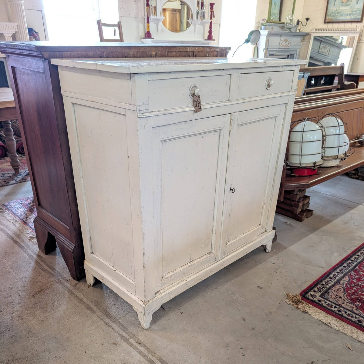 White Painted French Sideboard