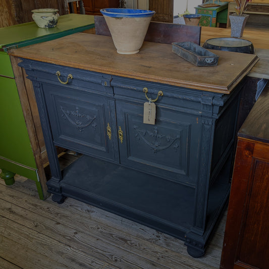 Regency Style Dark Grey Painted Sideboard