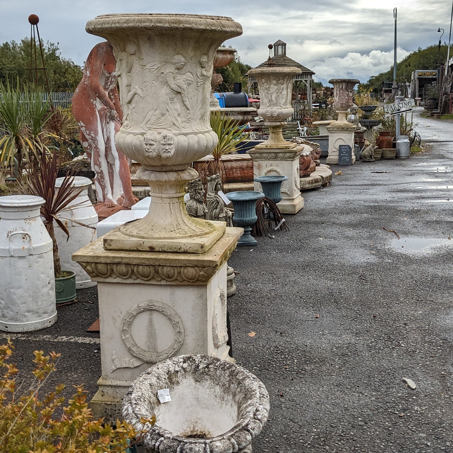 Large Urn on Plinth