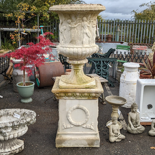 Large Urn on Plinth