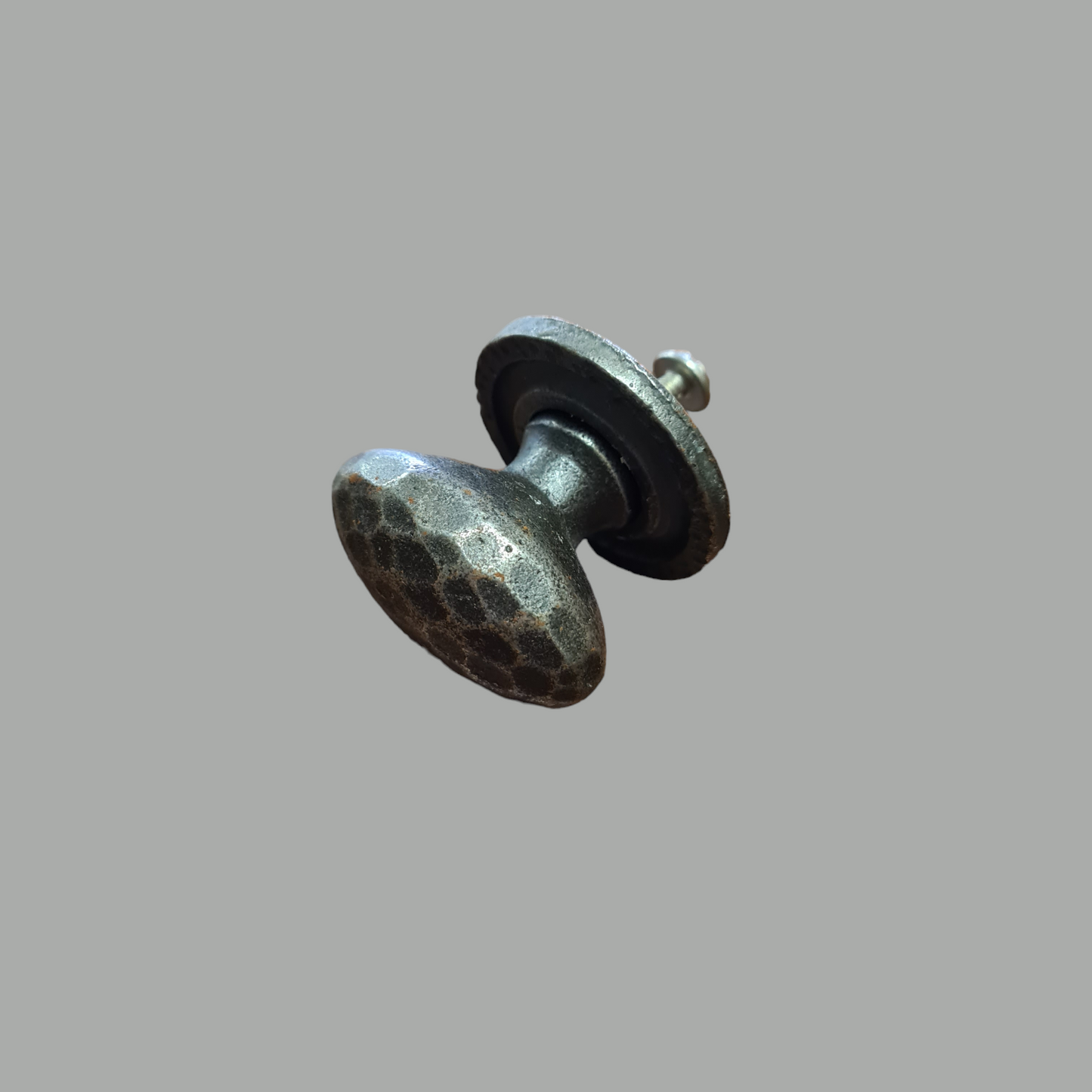 Hammered Oval Cabinet Knob 38mm