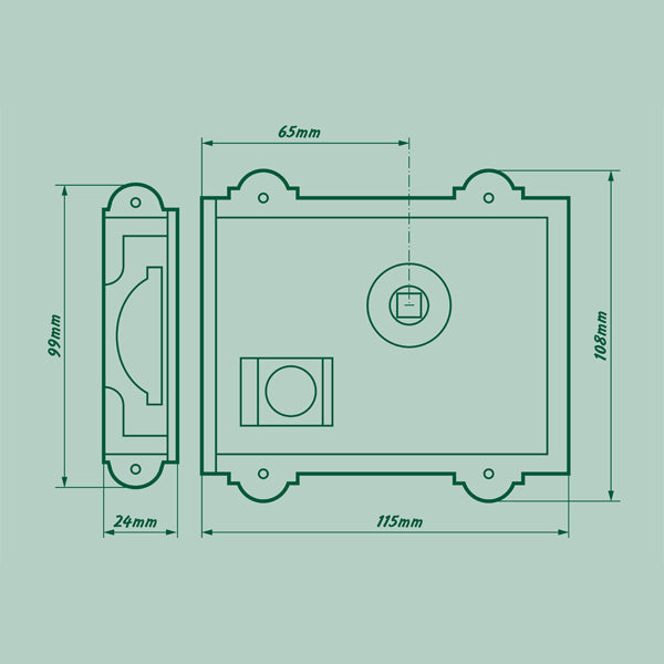 Iron Regency Rim Latch