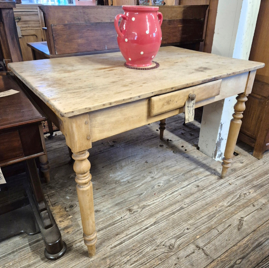 Pine Table with Drawer