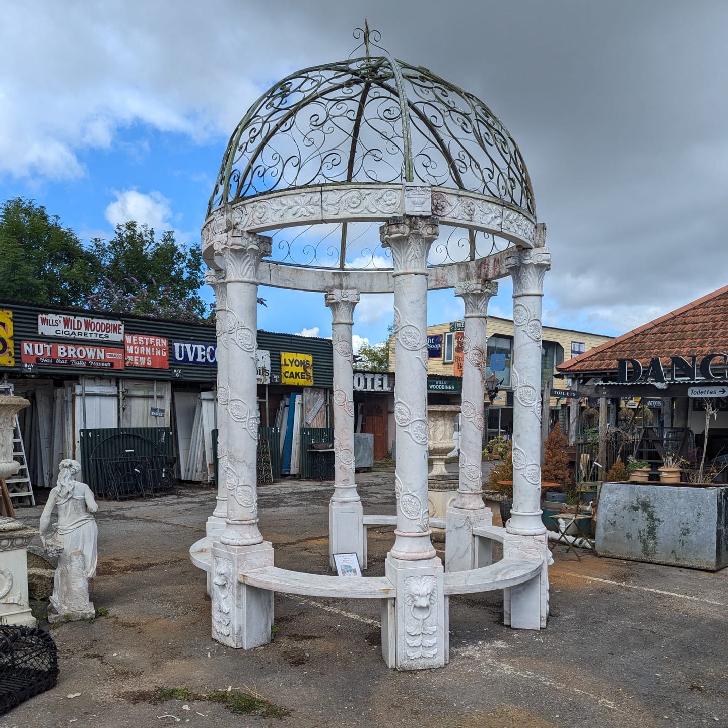 Large Reclaimed Marble Gazebo