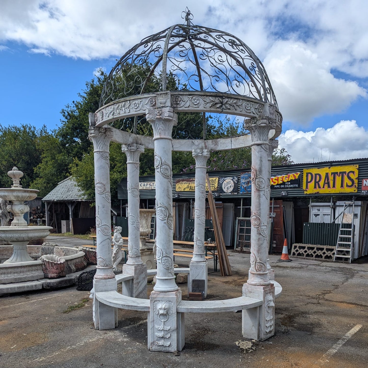 Large Reclaimed Marble Gazebo