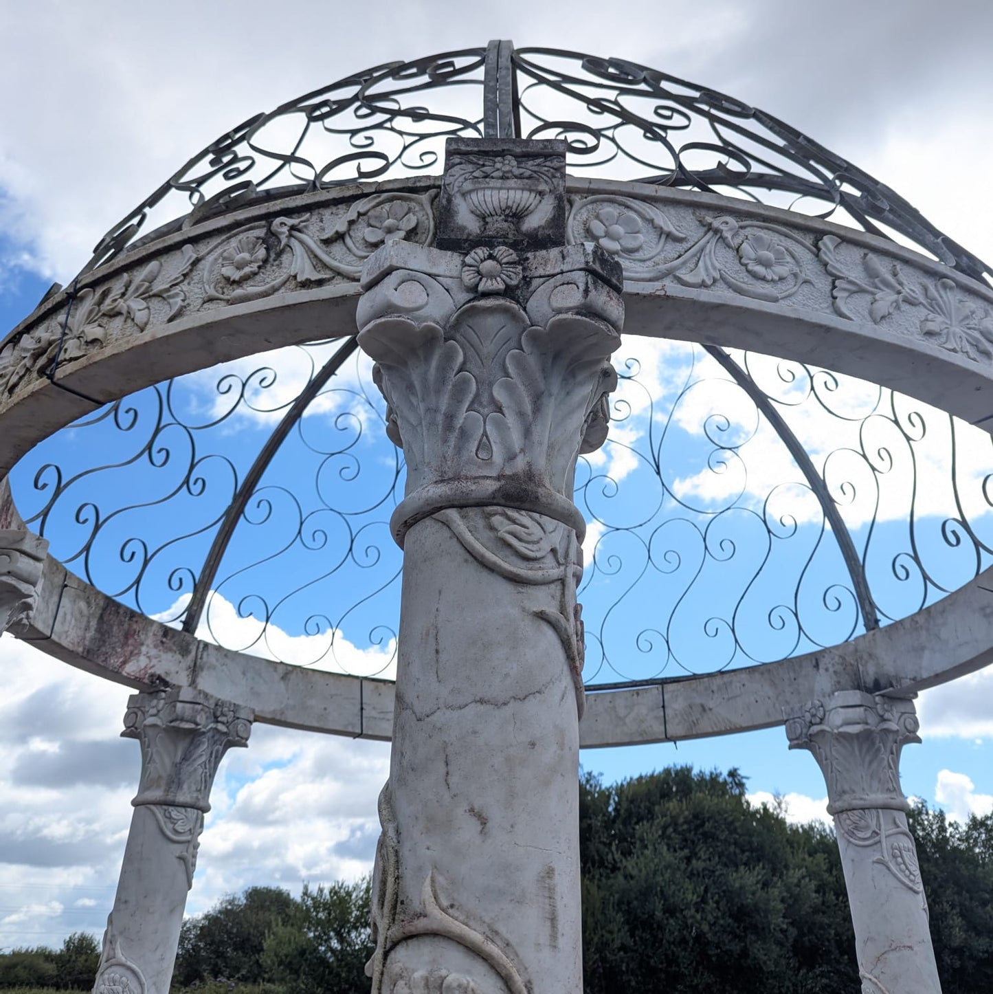 Large Reclaimed Marble Gazebo
