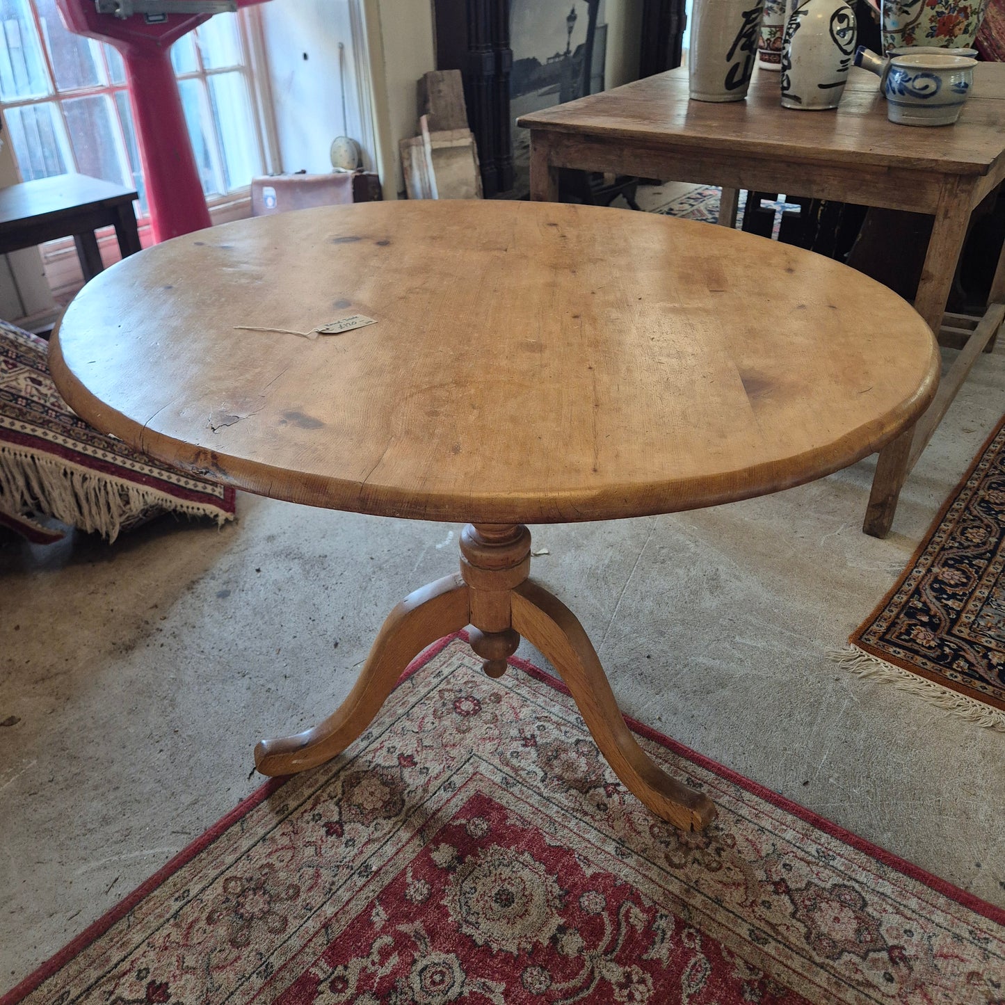 Round Pine Table