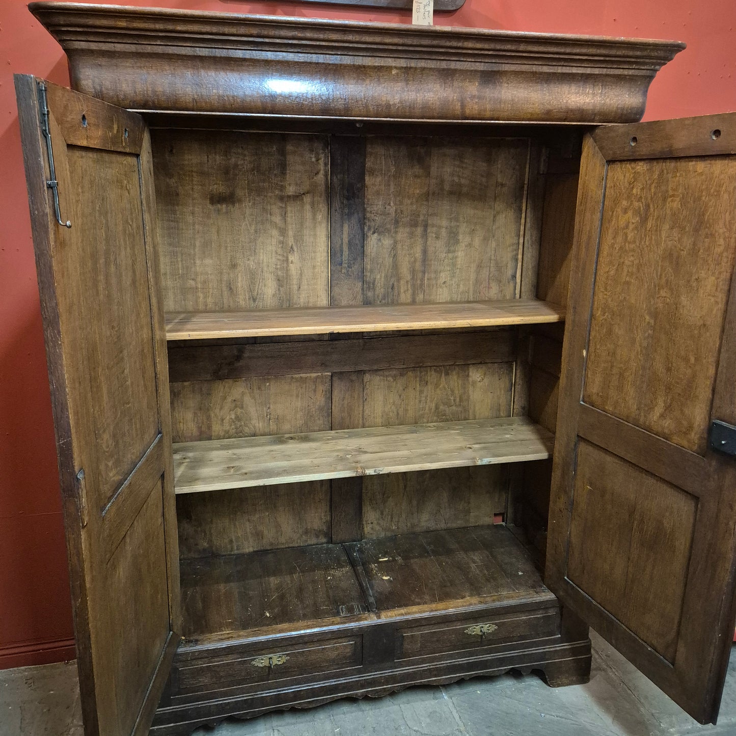 Dark Stained Knockdown Cupboard