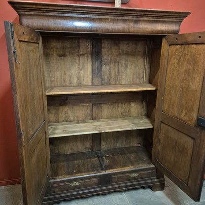 Dark Stained Knockdown Cupboard