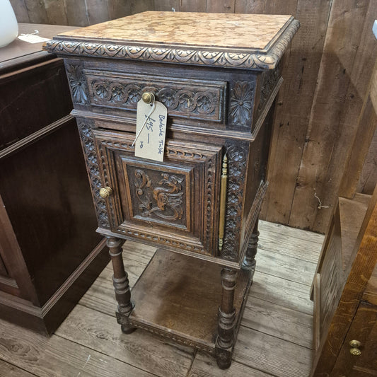 Carved French Pot Cupboard