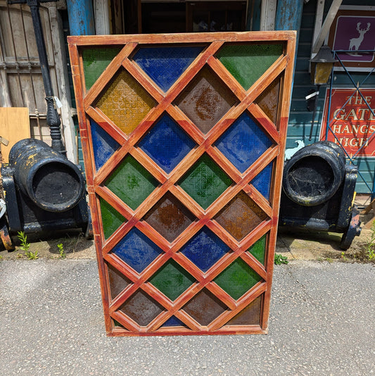 Indian Stained Glass Panel